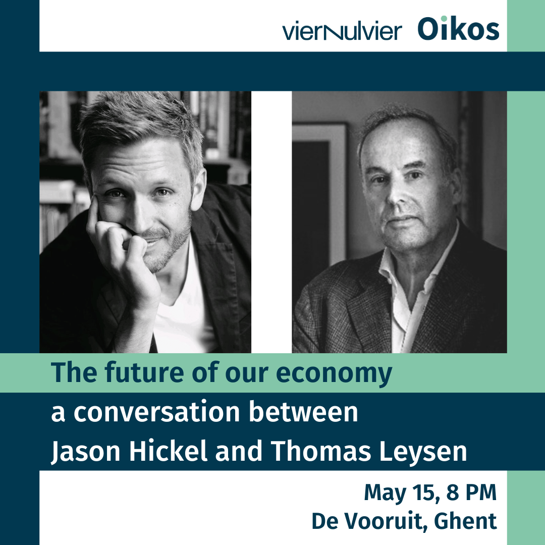 Lees meer over het artikel The future of our economy – a conversation between Jason Hickel and Thomas Leysen